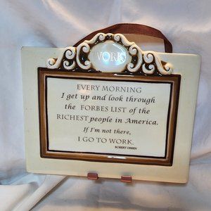 Plaque with Inspirational Words